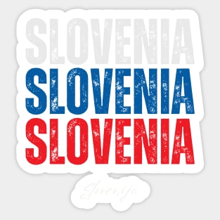 Slovenia flag, slovenian flag Sticker